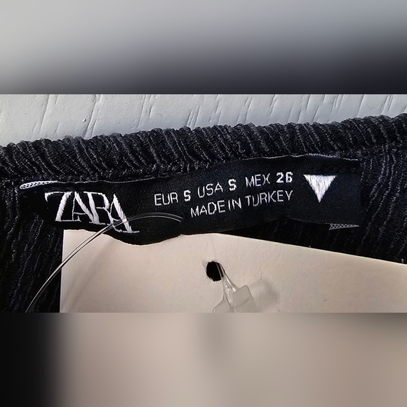 Zara TEXTURED ASYMMETRICAL TOP Dark anthracite SMALL - Picture 5 of 7